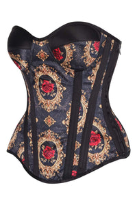 Midnight Rose Baroque Corset