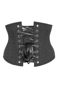 Black Cotton Expert Waist Training Waspie Corset