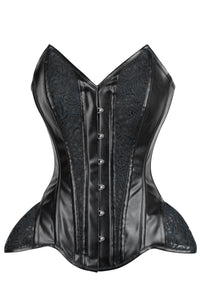 Corset Story EXS008 PVC Overbust Corset with Hip Panels