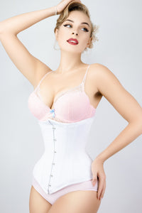 Corset Story MY-069 Long White Underbust Corset Waist Taming