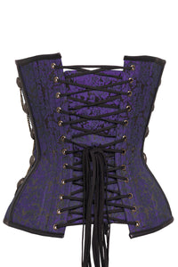 Corset Story ND-300 Purple Steampunk Corset With Chains