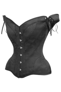 Black Satin Sleeved Corset