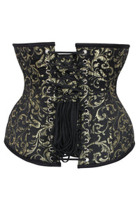 Beautiful Gold Waist Training Underbust Corset- Longline