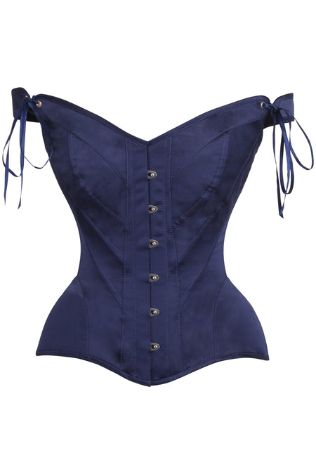 Navy Blue Sleeved Corset