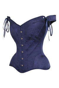 Navy Blue Sleeved Corset