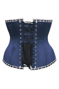 Navy Blue Victorian Circus Inspired Longline Underbust