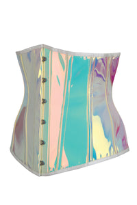 Longline Holographic PVC Corset