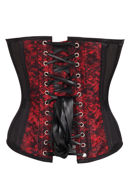 Red & Black Vampiric Seductress Corset