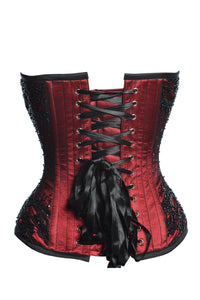 Corset Story C08 Burgundy Satin Couture Corset