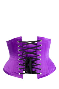 Corset Story EXP021 PURPLE SATIN WAIST TRAINING WASPIE UNDERBUST