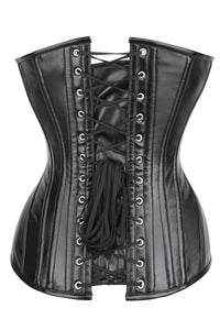 Corset Story EXS010 PVC Overbust Corset with Adjustable Hip Gore