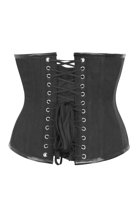 Black Brocade Wild West Underbust Corset