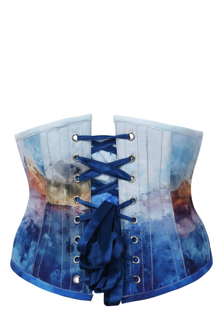 Corset Story MY-605 Misty Mountain Print Waspie Corset