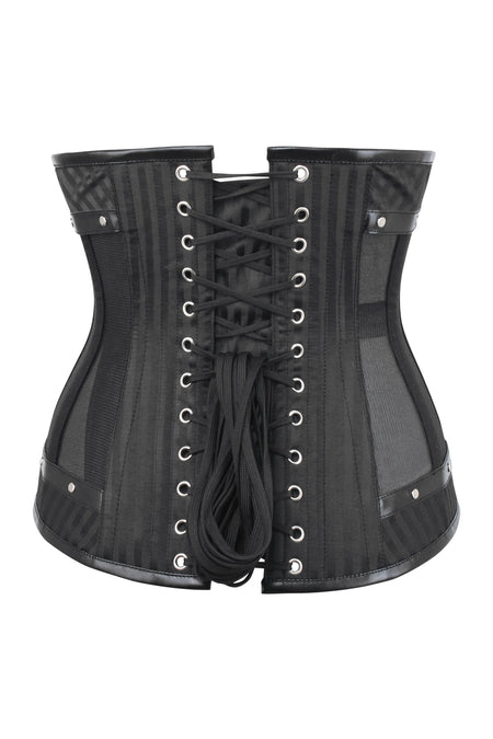 Corset Story WTS226 Black Mesh Steampunk Underbust