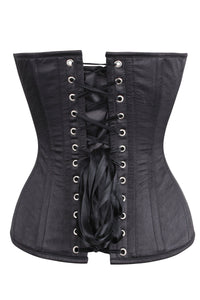 Corset Story WTS534 GOLD SEQUIN AND BLACK SATIN INSTANT SHAPE OVERBUST