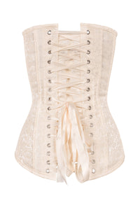 Corset Story CSFT079 Instant Shape Cream Brocade Longline Overbust Corset